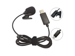 Microfone Condensador De Lapela Usb Com Fio Omnidirecional, Clipe, Viva Voz, Plug Play Para Aquaforge