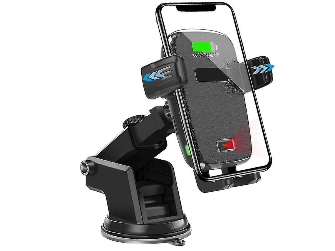 Carregador Carro Qi Fast Para Samsung Yizhood Preto