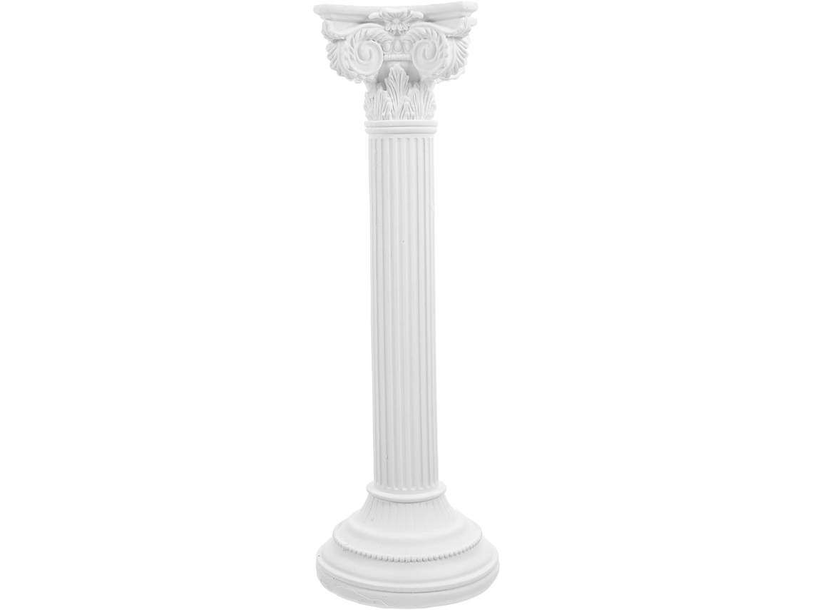 Estatueta Decorativa Coluna Romana Resina Pilar Longo Esculpido Estátua Clássica Decoração Escritório Estar GOKOCO