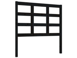 Bed Headboard, Bed Headboards Vidaxl Preto Madeira De Pinho (95.5 X 100 Cm)