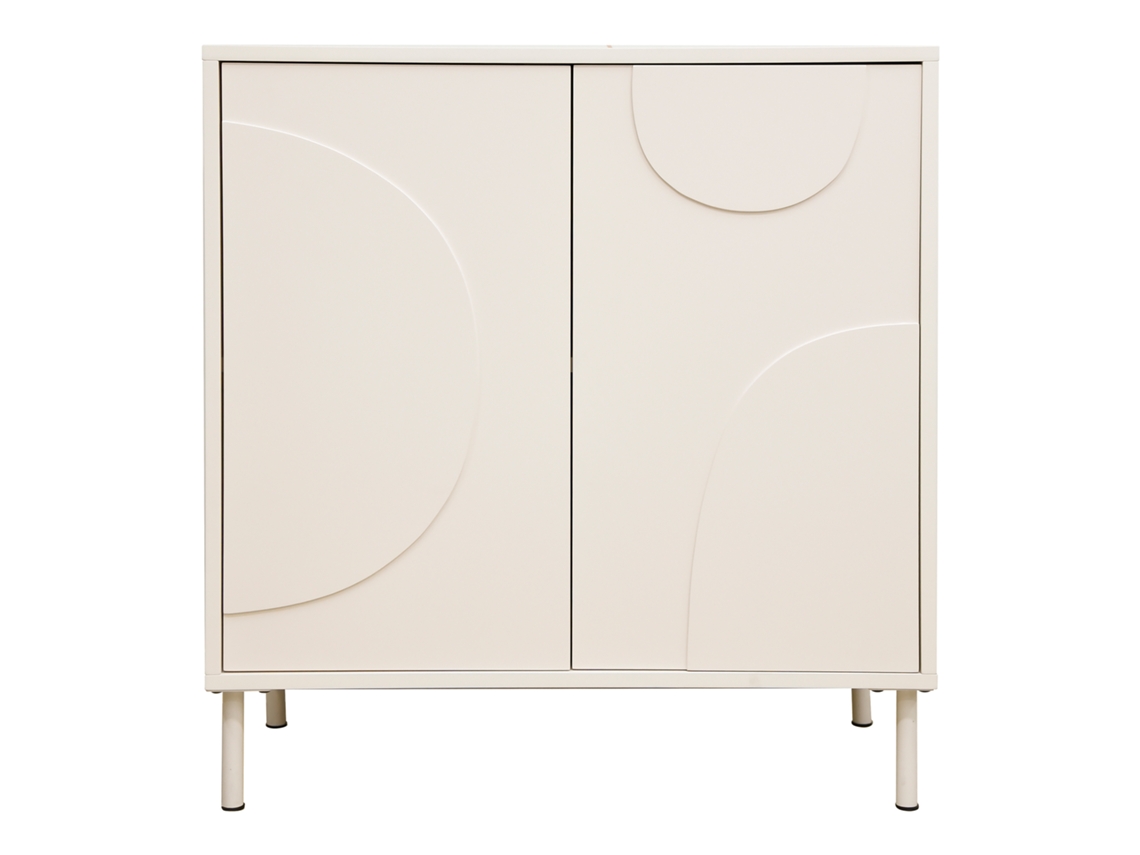 Aparador Holea Com 2 Portas Mdf 75x70x34cm Bege [EN.CASA]
