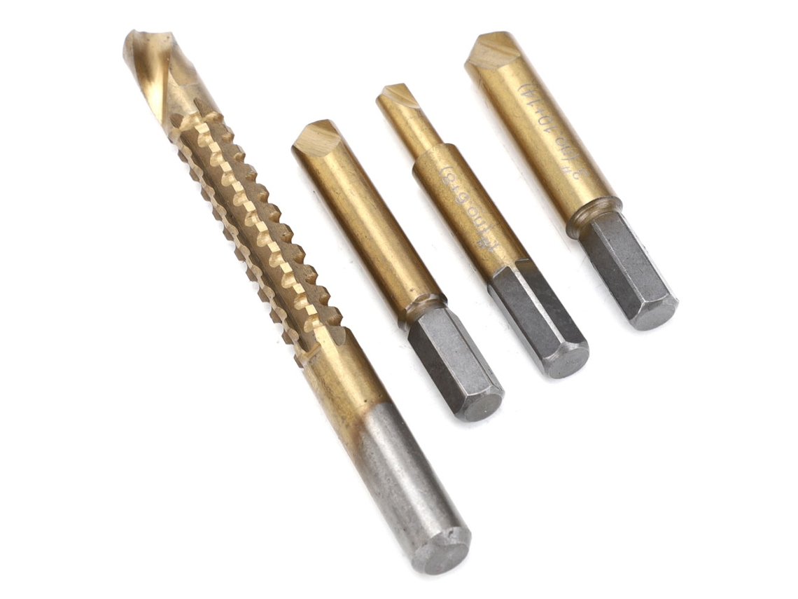 Laxiscreed Hss4241 Extrator Para Parafusos Danificados Com Revestimento Em Titânio