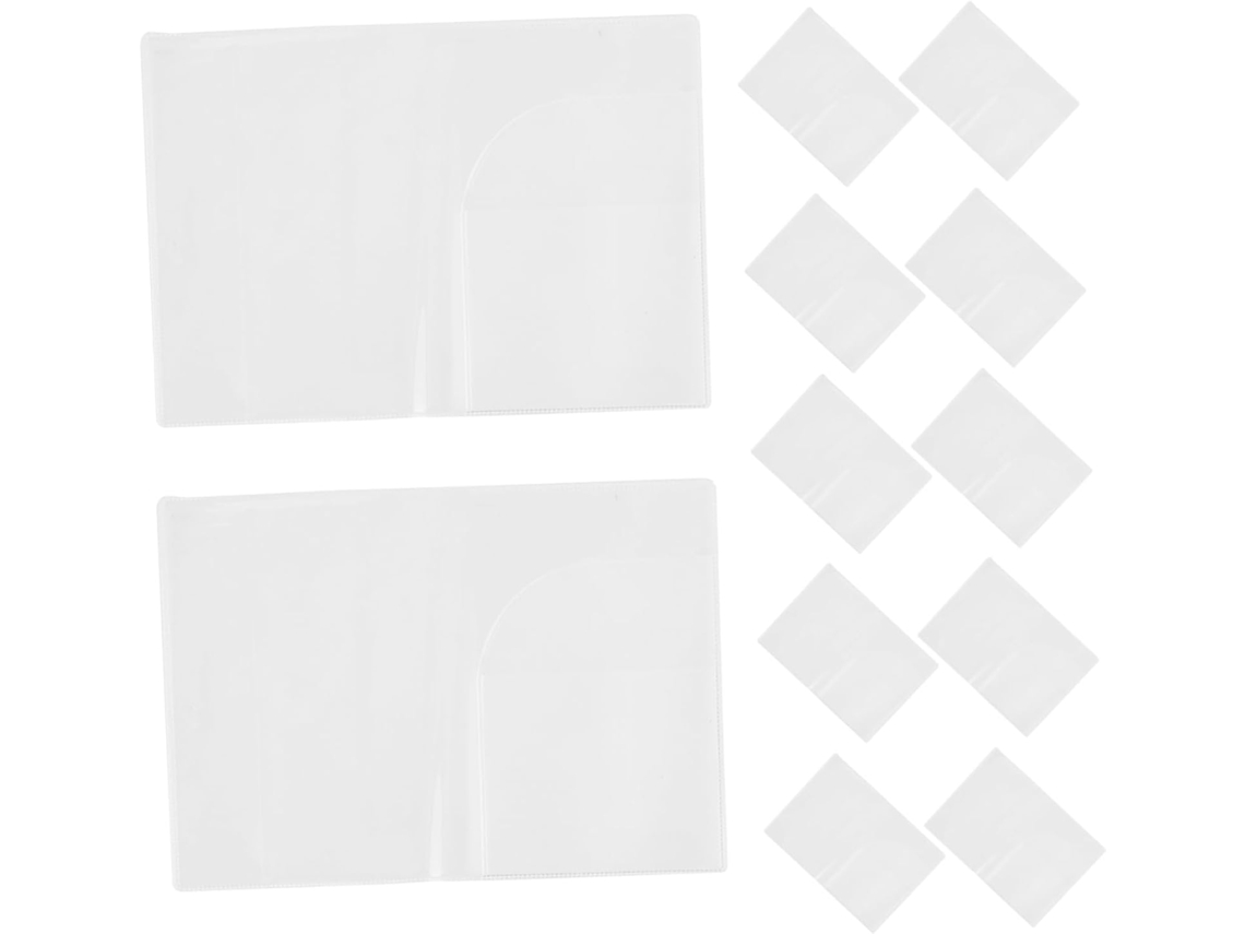 Pacote Com 30 Porta-passaportes Transparentes Em Pvc, Capas Protetoras Impermeáveis, Porta-cartões.