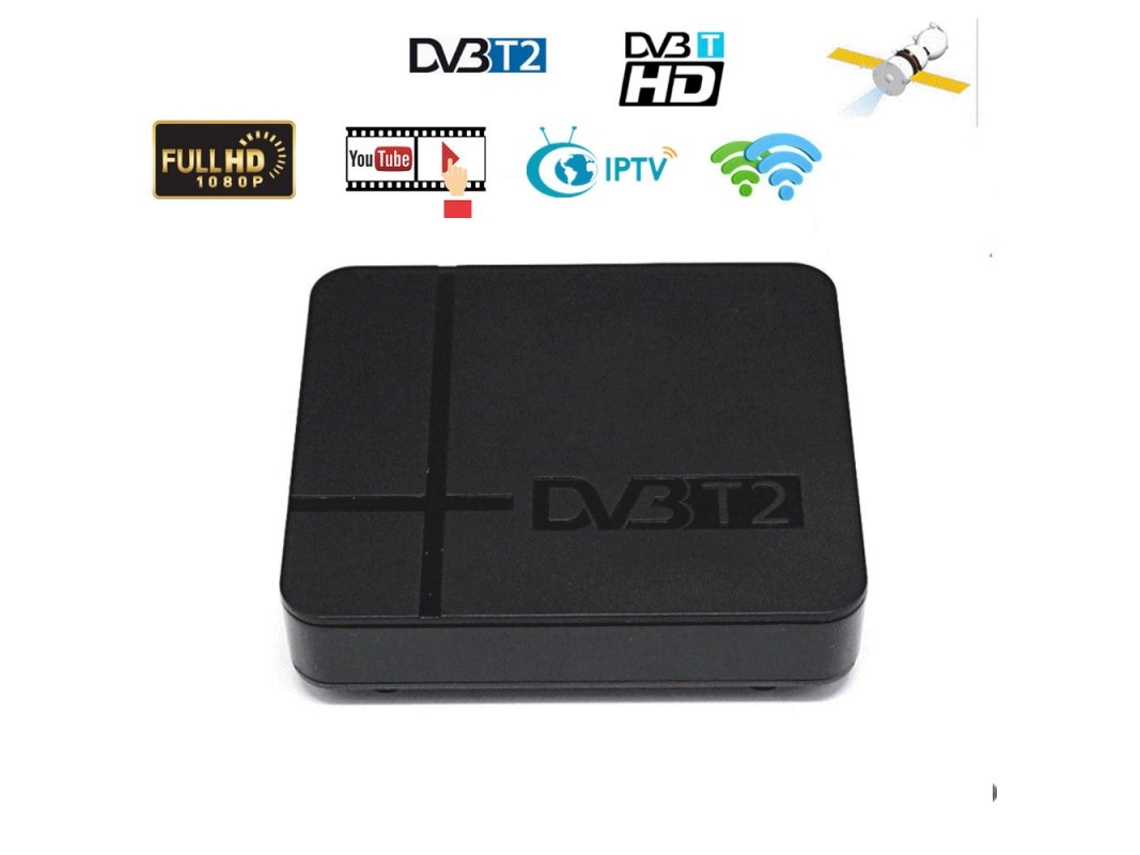 Box Smart Tv Receptor Terrestre de Tv Digital Alta Dvb-T2 K2 Hd Set- Pvr Sintonizador de Tv Full 1080P Plugue Ue