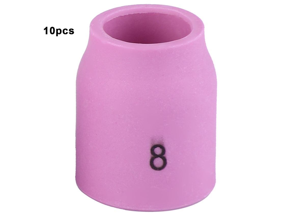 10 Peças De Bico Cerâmico 53n61s 8 Para Torcha Tig Wp-9/20/22/24/25 (53n58,53n59,53n60,53n61)