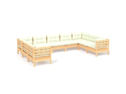 Garden Lounge Set, Garden Lounge Sets Vidaxl Creme Madeira De Pinho (n/a)