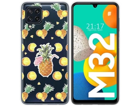 Capa Samsung Galaxy M32 TUMUNDOSMARTPHONE Desenhos Transparente Multicor