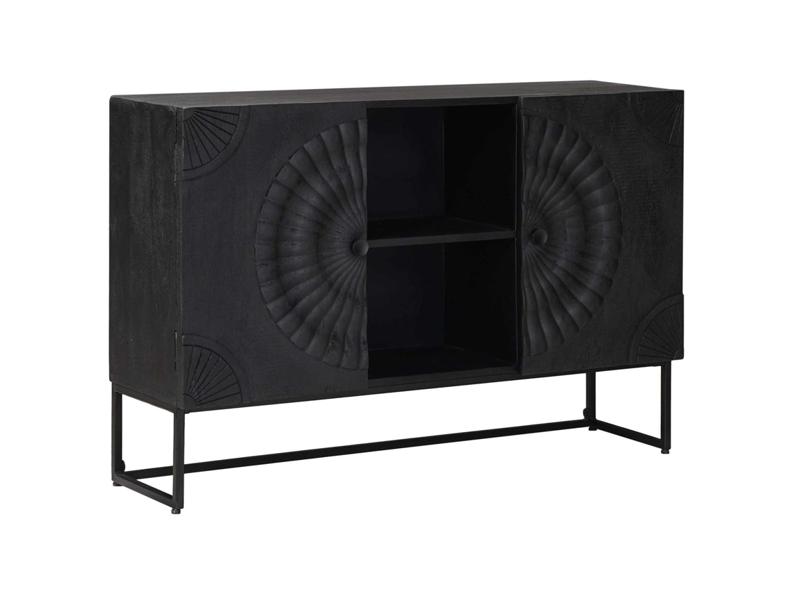 Vidaxl Buffet Preto 105 X 30 X 68 Cm