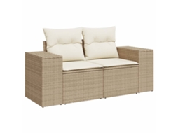 Garden Sofa, Garden Sofas Vidaxl Bege Rattan / Vime (n/a)