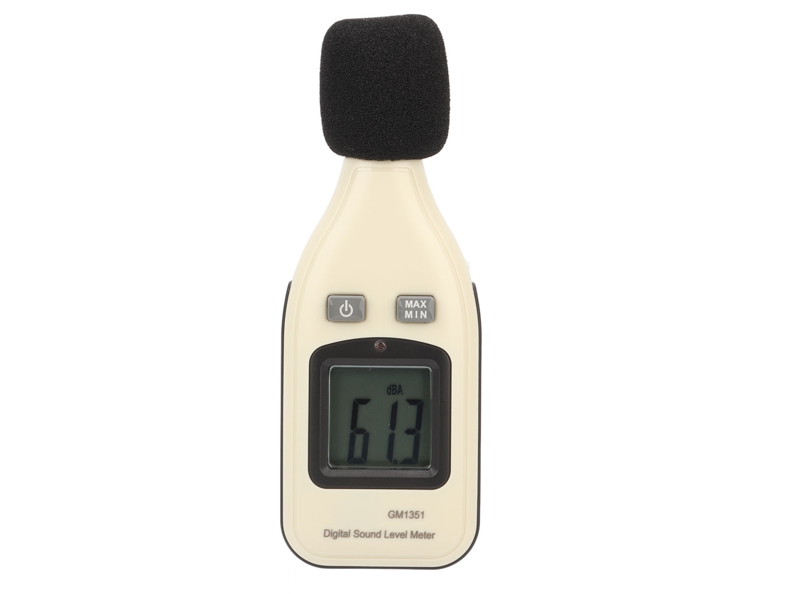 Medidor de Decibéis Portátil com LCD Iluminado Faixa 30 130dB Precisão 0,1dB para Medição de Ruído Ambiental Industrial