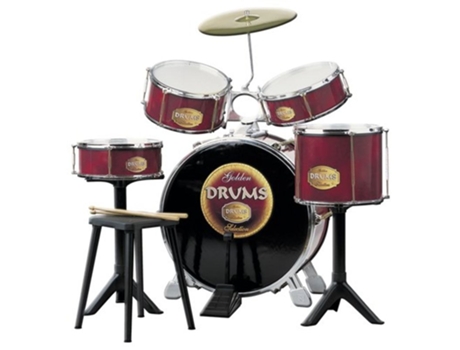 Bateria Musical Golden Drums