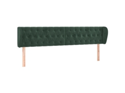 Headboard, Headboards Vidaxl Verde Veludo (183 X 23 X 78/88 Cm)