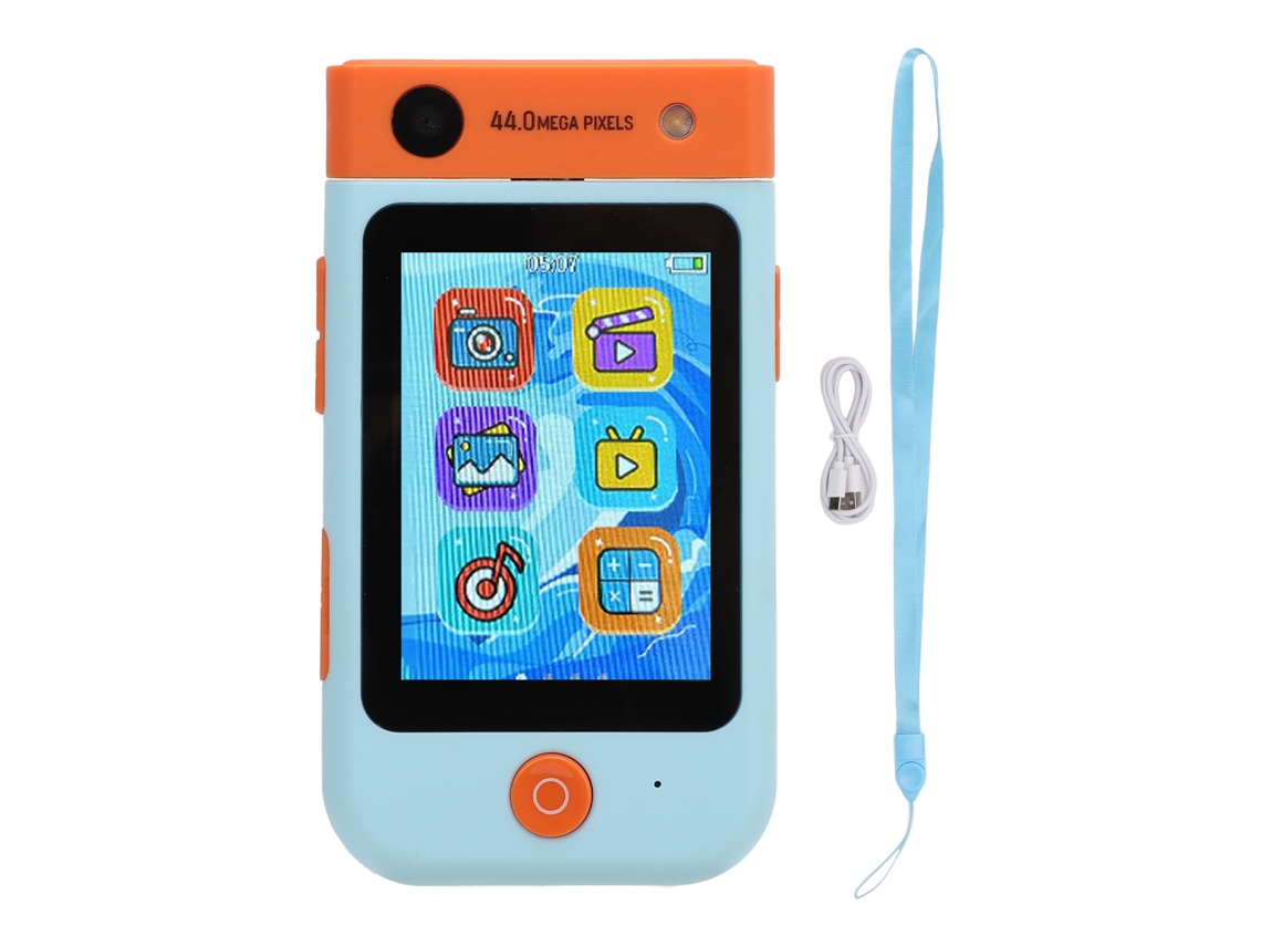 Câmera Infantil Com Tela Ips 2.8 Polegadas Foco Automático 1080p 48mp Reprodutor Mp3 Brinquedo Educativo
