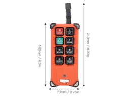 Controlo Remoto Wireless Industrial Laxiscreed Para Gruas E Camiões De Transporte