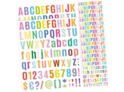 10 Folhas De Adesivos Coloridos Com Números E Letras, Alfabetos E Números Para Decorações Personalizadas Faça Você Gokoco