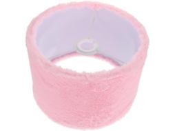 Abajur de Cabeceira com Cúpula de Pelúcia e Bordado de Rosas. SFUSHOS