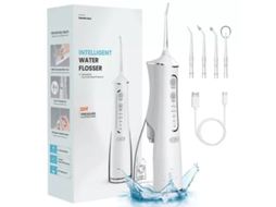 Irrigador Oral Yizhood Água Dental Flosser Dentes 300ml Branco