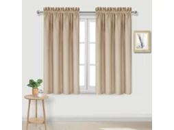 Cortinas Blackout Para Quarto - Cortinas Com Bolso Para Varão De Cortina, Isolamento Térmico, Sala De Estar, Cozinha, Cortinas De Economia De