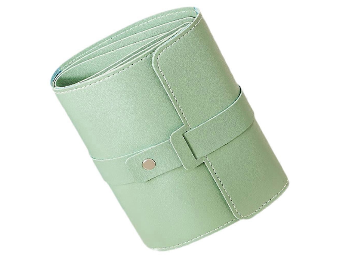 Caixa De Armazenamento De Brincos Dobrável De Couro, Proteção Antiqueda Para Camping Olysi Shop (1 Conjunto)