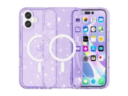 Capa Magnética Brilhante De Pctpu Para Iphone 16 Plus