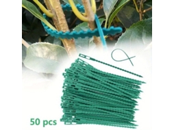 Conjunto de 50 Abraçadeiras Ajustáveis para Suporte de Plantas | AQUAFORGE