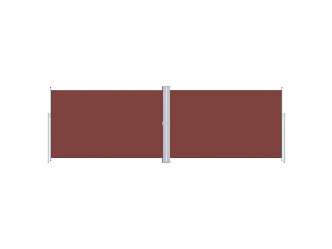 Side Awning, Side Awnings Vidaxl Marrom Tecido (200 X 600 Cm)