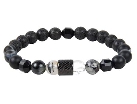 Pulseira KOVAÉ Premium Serenity (Aço Inoxidável - Preto - 19 cm)