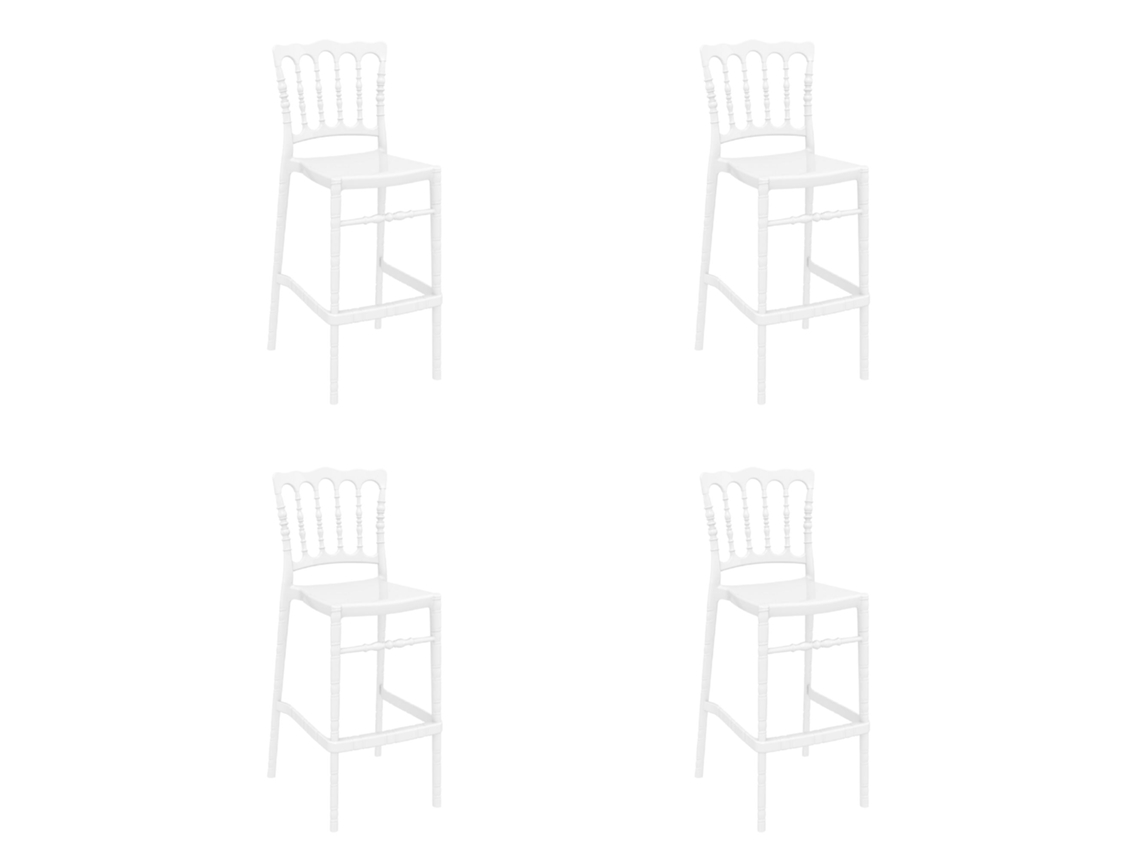 GARBAR Opera High Stool Interior Exterior High Stool Branco