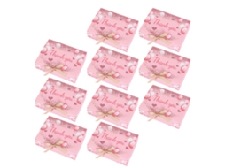 Laxiscreed Pack De 10 Presentes De Festa Com Balões Coloridos E Fitas Douradas Para Celebrações