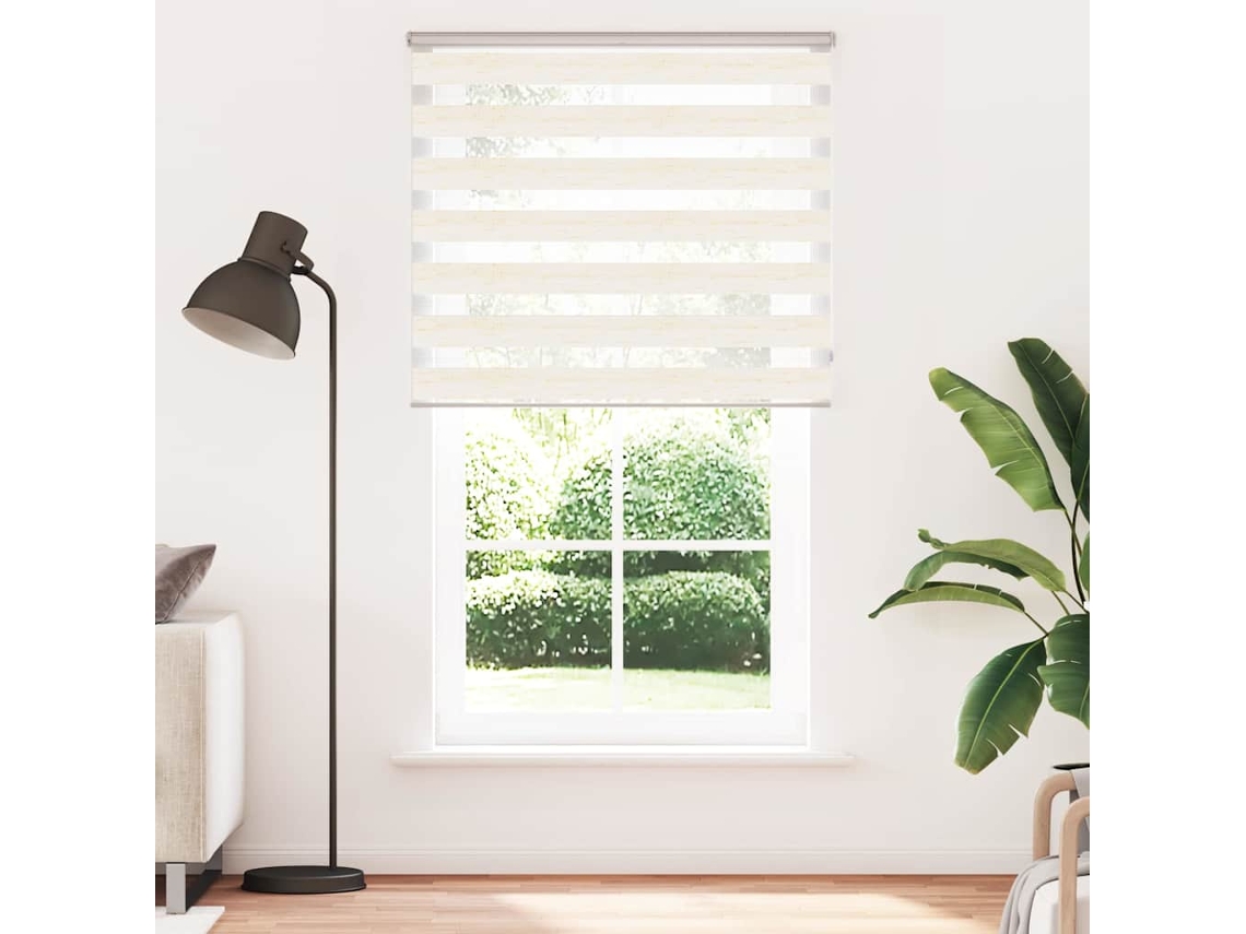 Maison Exclusive - Cortina De Zebra 125x230 Cm Largura Do Tecido 120,9cm Poliéster