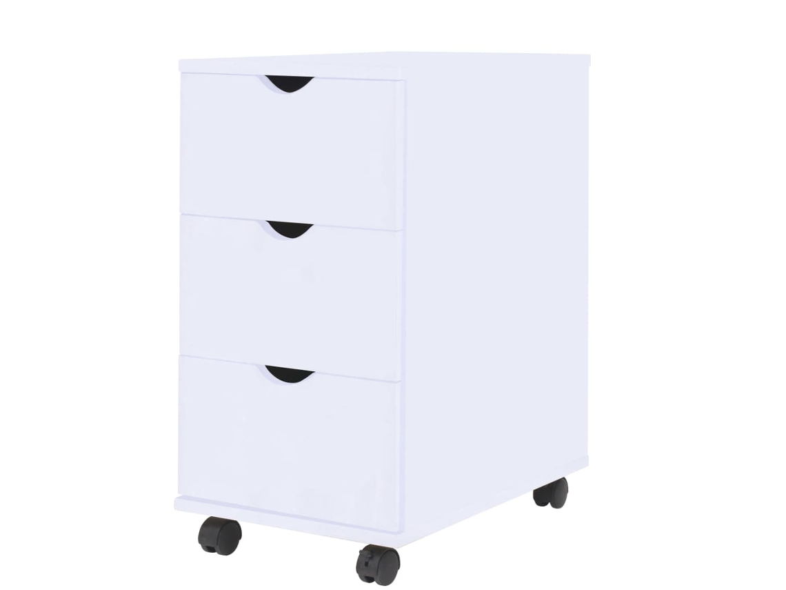 Vidaxl Unidade De Gavetas 33x45x60 Cm Branco