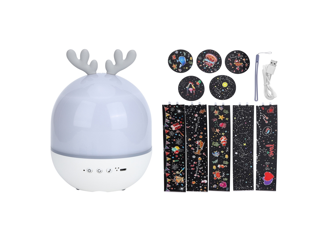 Luminária de Projeção Usb com Rotação 360​​ Graus para Decoração Quarto BRILVIBERA