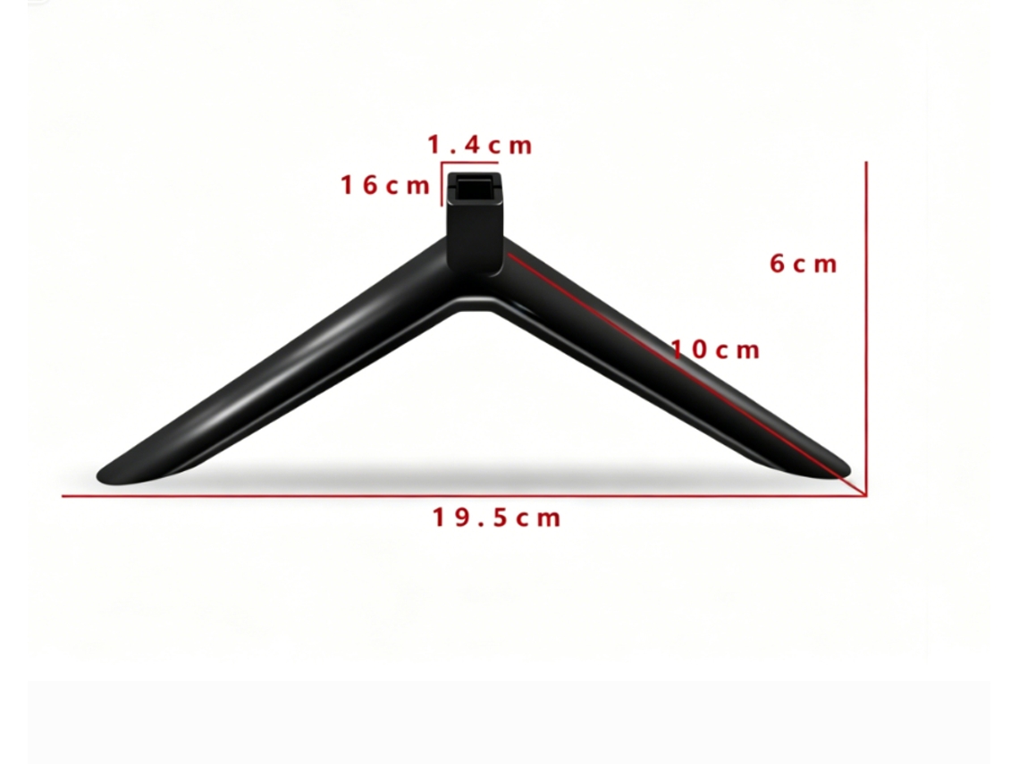 Suporte de Mesa para Televisores de 24 Polegadas, 19,5 Cm, Cor Preto, Design Robusto. ZYBLSSBB
