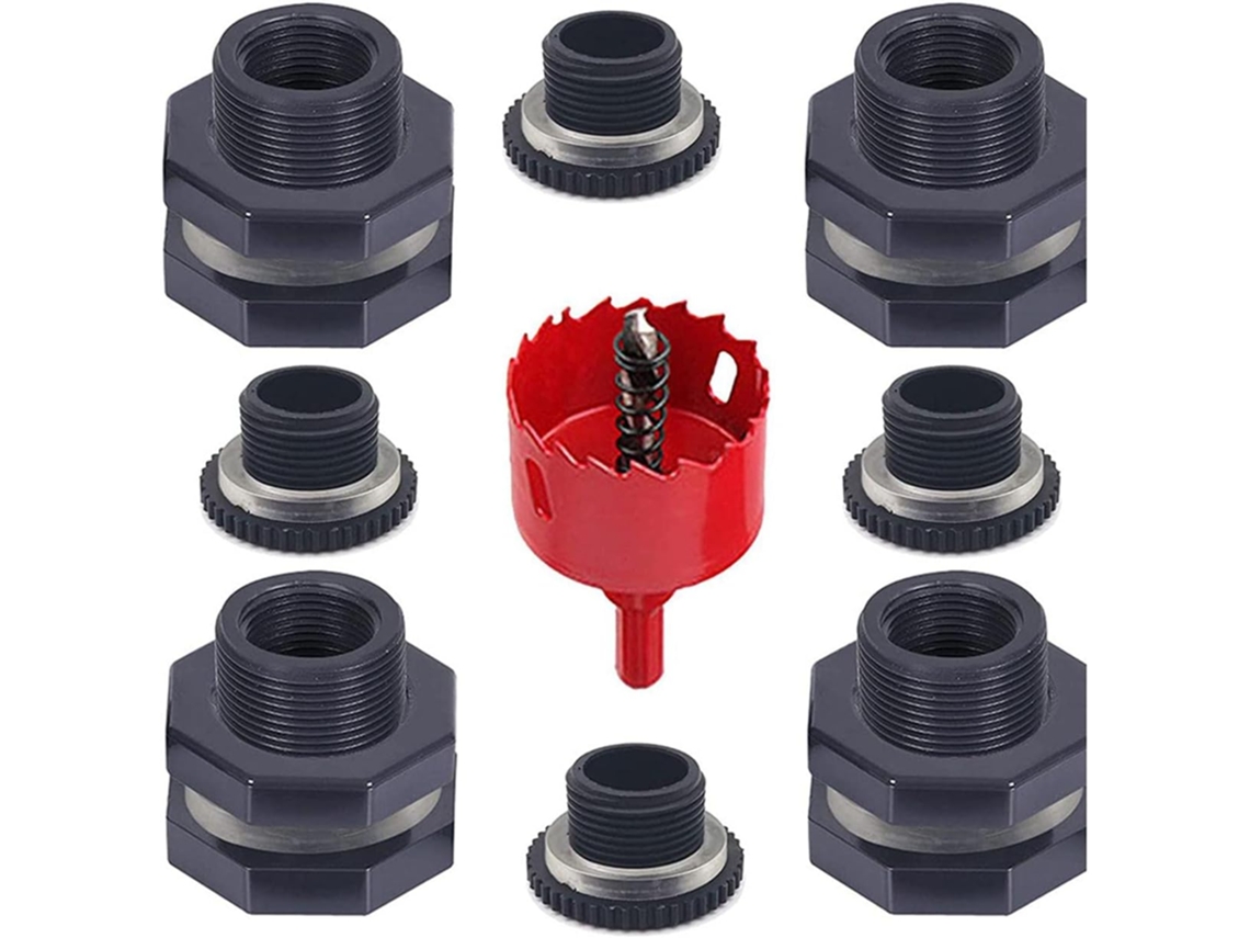 Kit De Torneira Jardim Com 4 Peças: Adaptador Anteparo, Conector Para