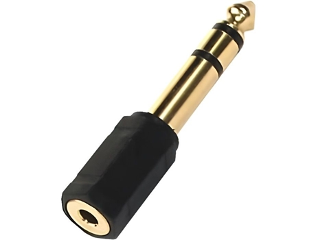Conector adaptador Apm 6,35 mm / 3,5 mm estéreo macho / fêmea