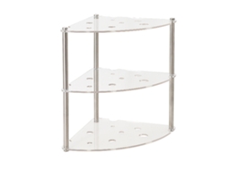 Rack de Armazenamento de Mesa 3 Camadas de Acrílico e Metal S/MARCA