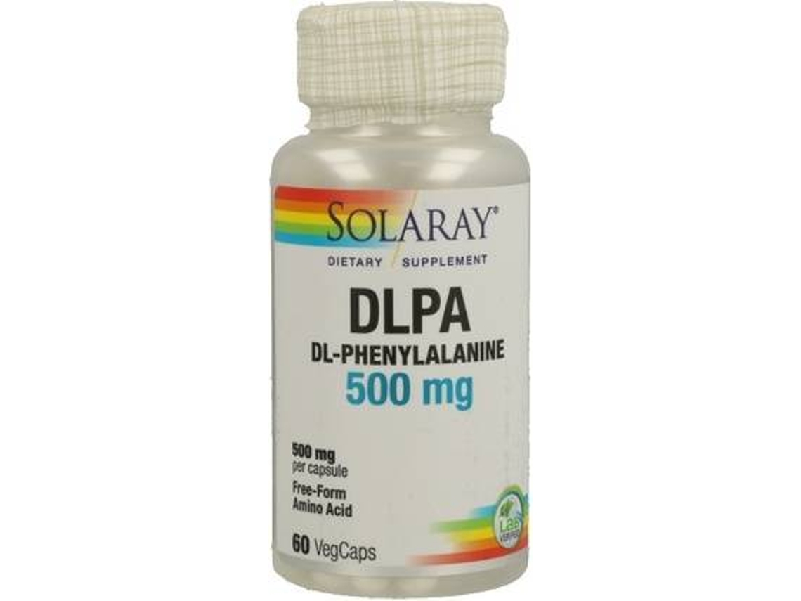 Suplemento Alimentar SOLARAY Dl-Phenylalanine (60 cápsulas vegetais de 500mg)