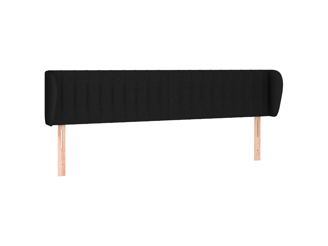 Headboard, Headboards Vidaxl Preto Tecido (183 X 23 X 78/88 Cm)