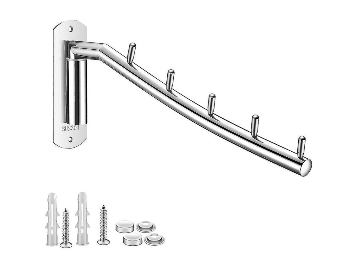 2026 perchero Plegable de Acero Inoxidable Con Brazo Giratorio para Pared, Colgador de Ropa para Dormitorio Y Baño