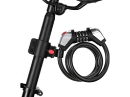 Cadeado Para Bicicleta Com Senha, Combinação Digital, Cabo De Aço