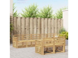 Vidaxl Conjunto De Sofás Para Exterior 8 Unid. Branco