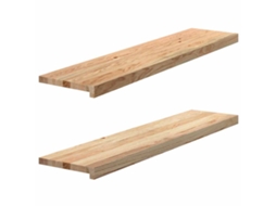 Vidaxl Soleiras Da Janela 2 Pcs 110x30x2cm Carvalho Maciço Não Tratado