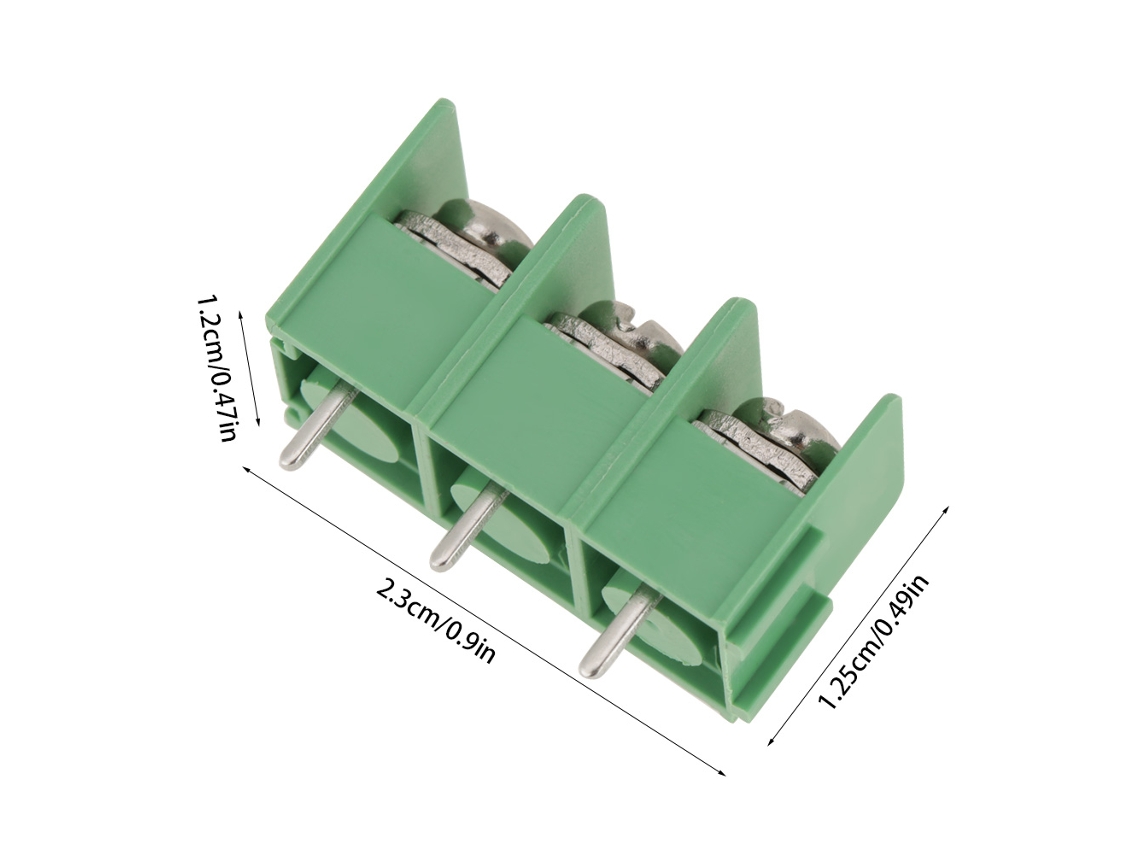 Conectores De Terminal Parafuso Pcb 3 Pinos 50pcs