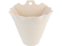 Vaso de Parede Suspenso Inoomp, Feito de Plástico, Seguro e Prático, Branco, para Jardim Suspenso em Varandas e Jardins CHABERLU