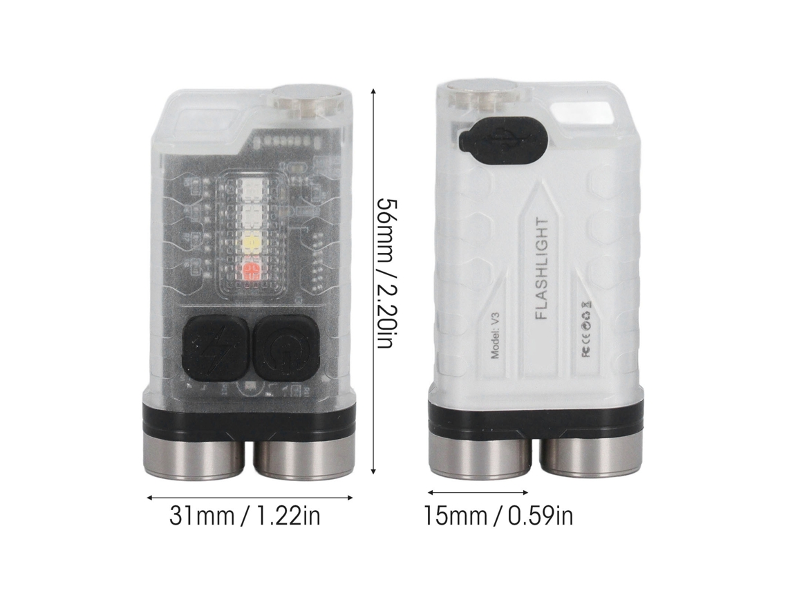 Lanterna Chaveiro 900lm Led Ip65 Magnética Edc