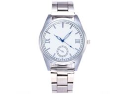 Reloj De Pulsera De Aleación Con Dial Redondo, Analógico Y Cuarzo Fashion
