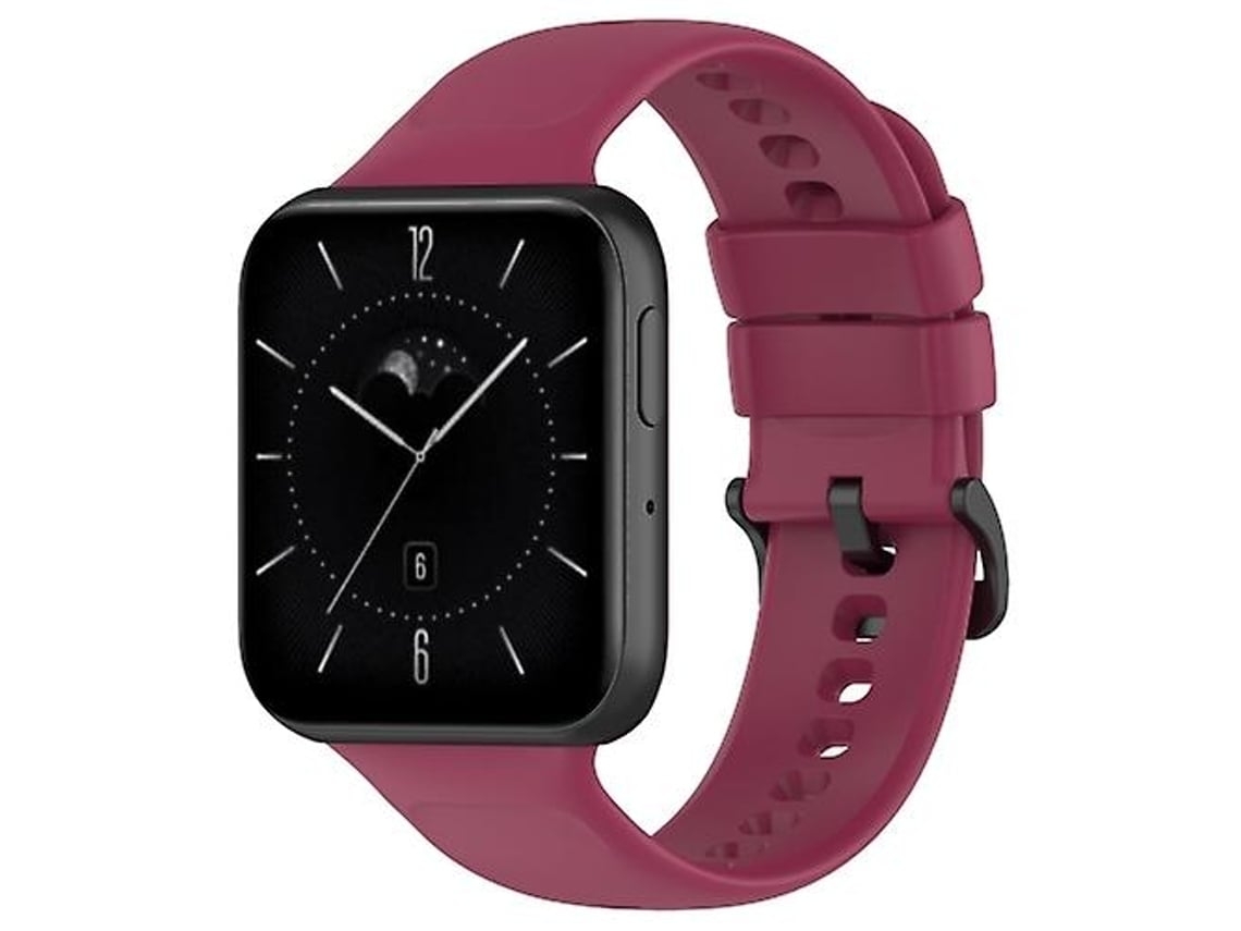 Lurelia Pulseira, Compatível Com Oppo Watch 3, De Silicone Vinho Vermelho, Acabamento Moderno