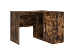 Conjunto 1 Secretária De Canto Vidaxl Castanho Derivados De Madeira (102 X 88 X 75 Cm)