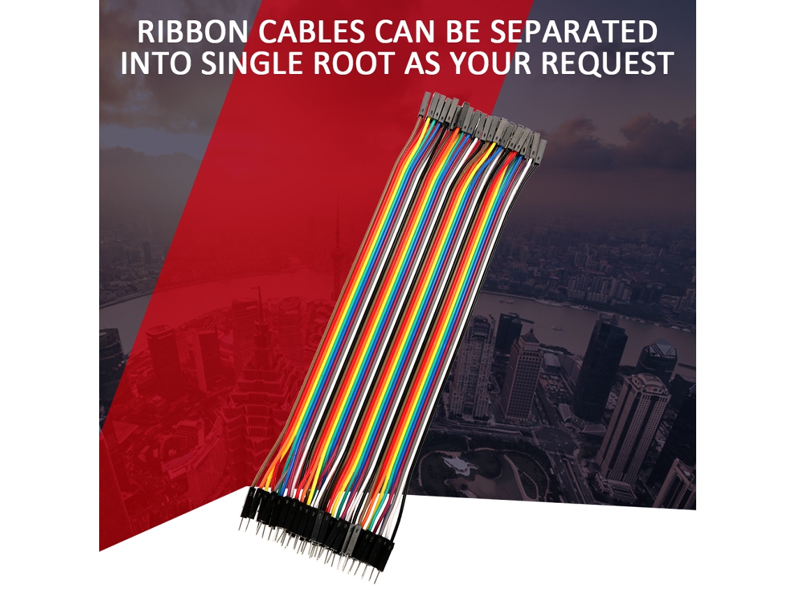 Laxiscreed Conjunto De Fios Coloridos Para Breadboards E Cabos De 40 Pinos Masculino-fêmea