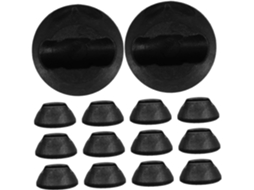 Conjunto De 16 Protetores Silicone Antiderrapantes Para Pés Móveis, Reutilizáveis E Laváveis, Com Superfície Texturizada